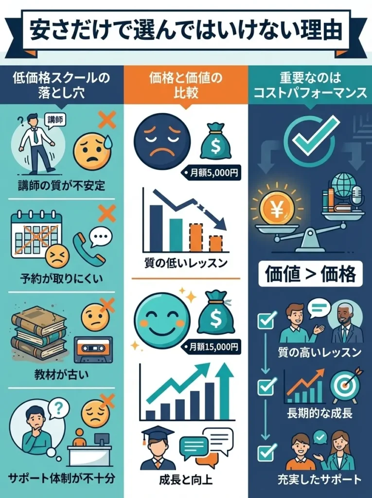 安さだけで選んではいけない理由