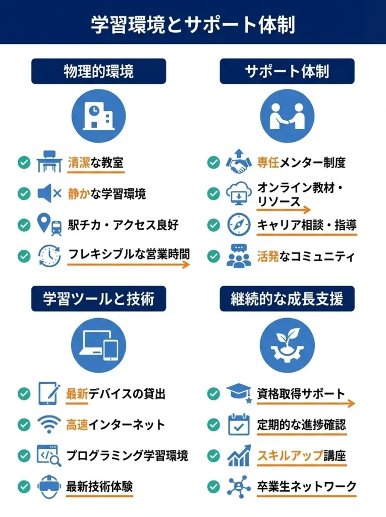 3. 学習環境とサポート体制