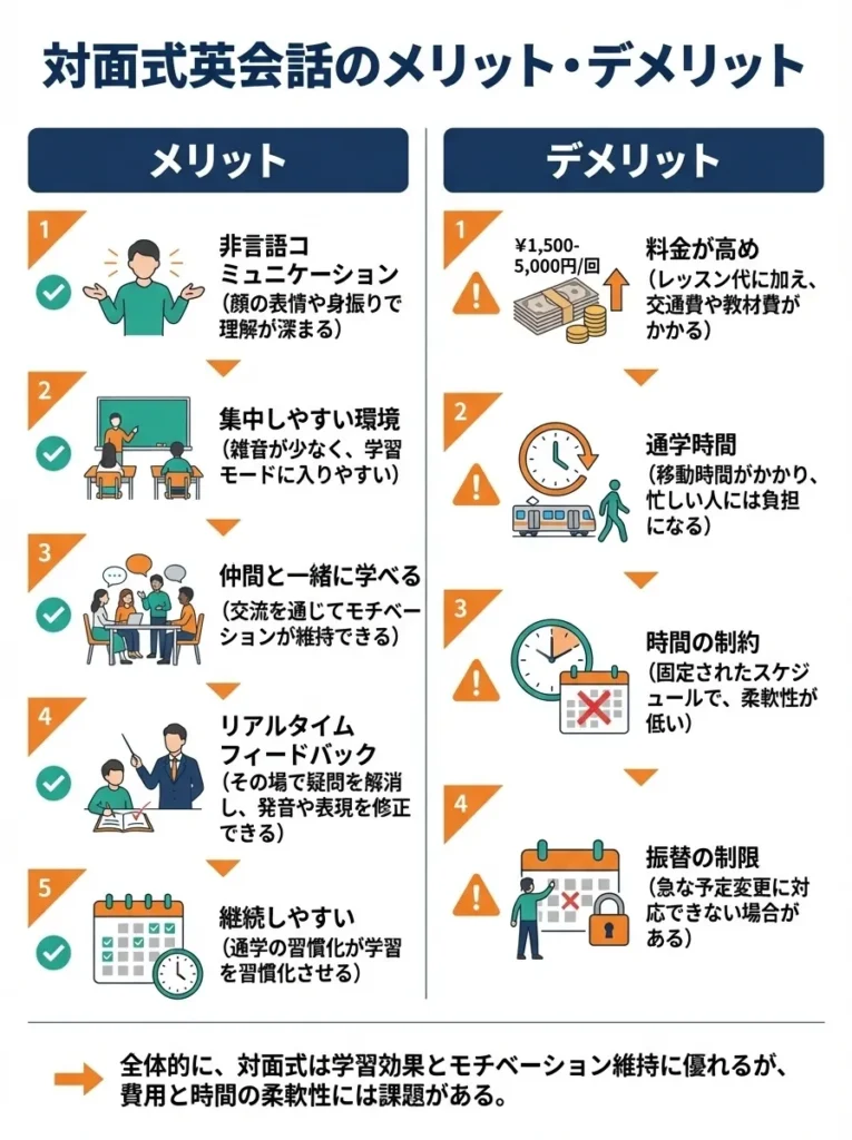 対面式英会話のメリット・デメリット