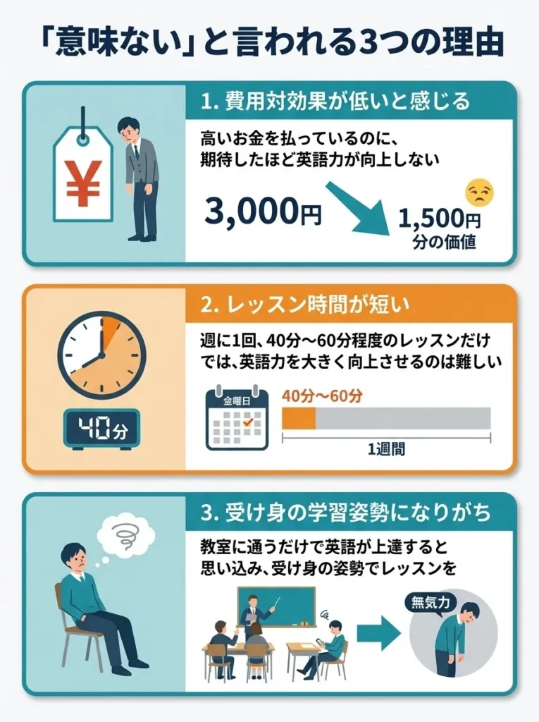 「意味ない」と言われる3つの理由