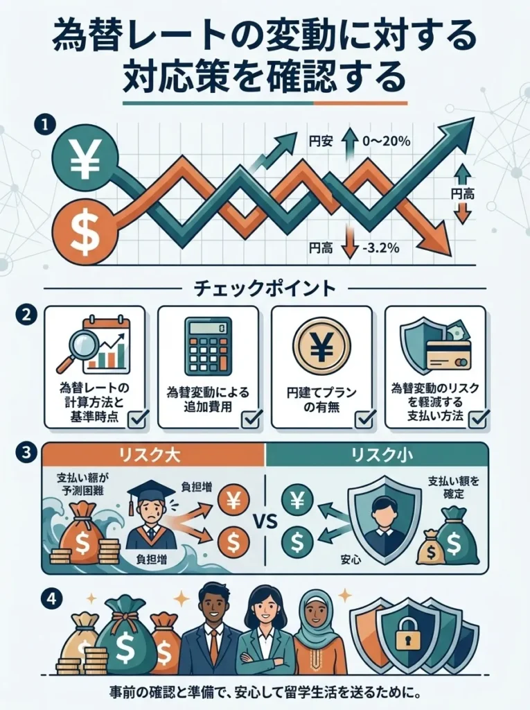 11. 為替レートの変動に対する対応策を確認する