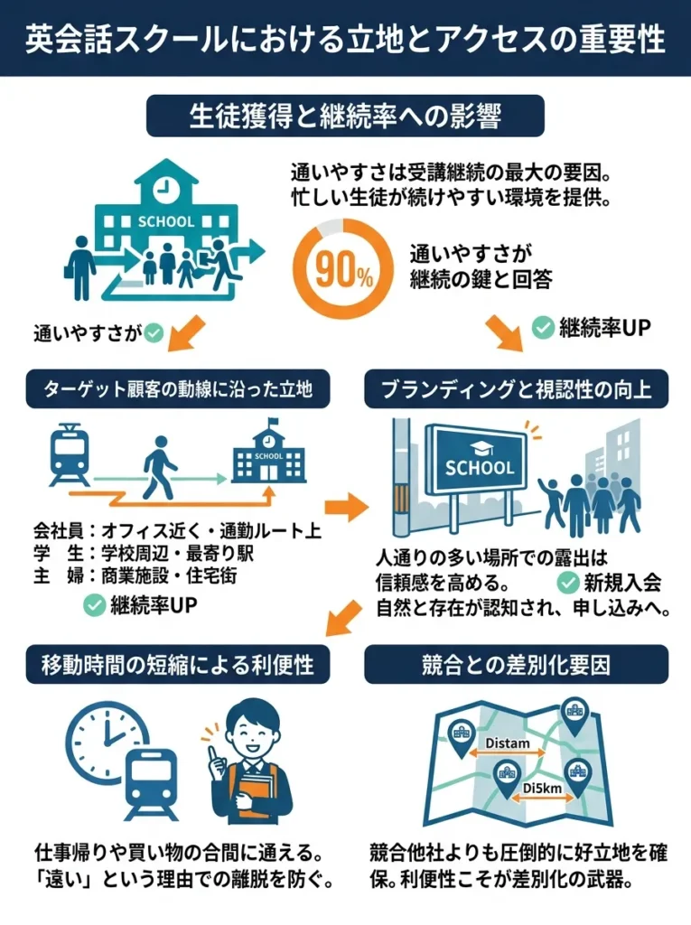 立地・アクセスの重要性