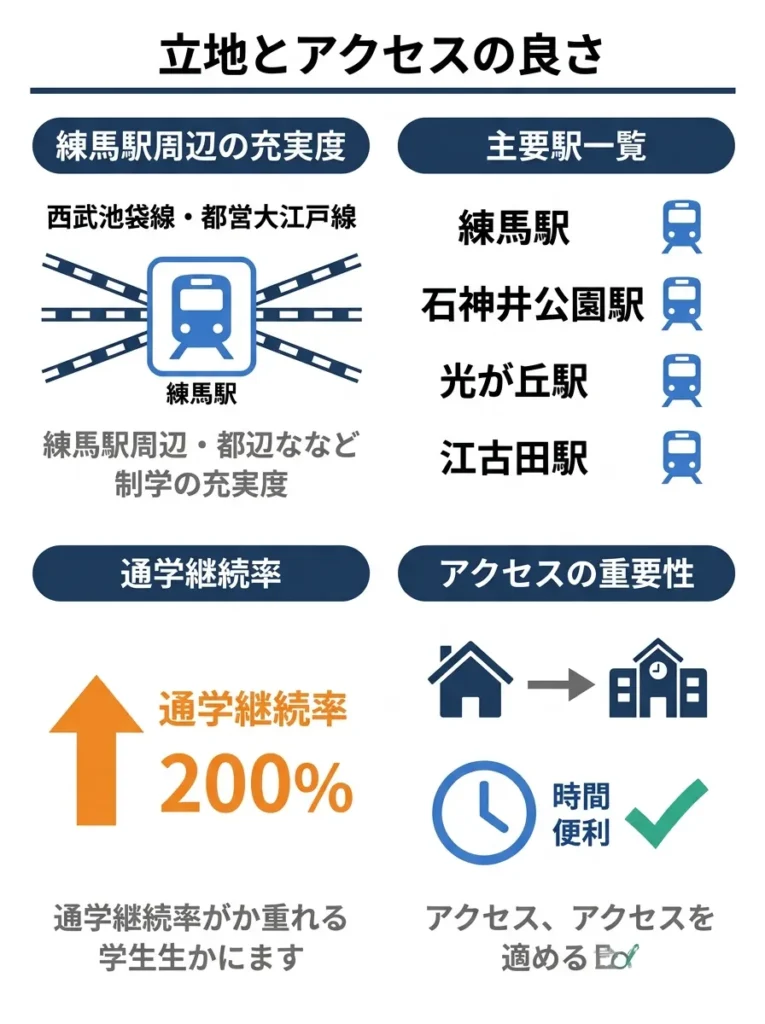 立地とアクセスの良さ