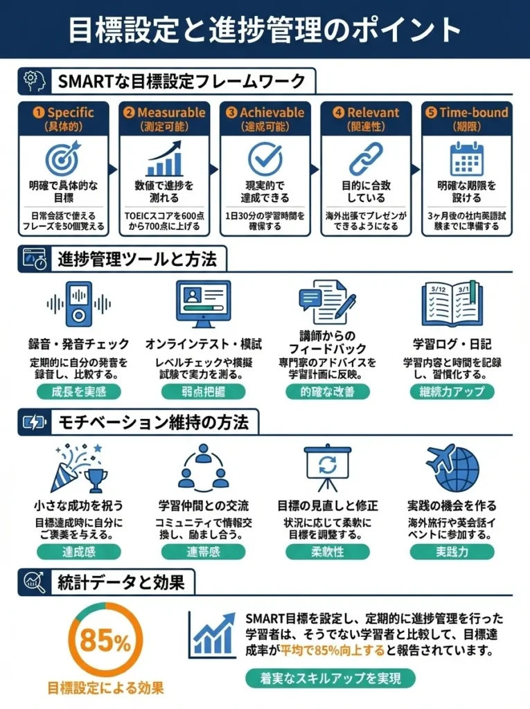 コツ3：目標設定と進捗管理
