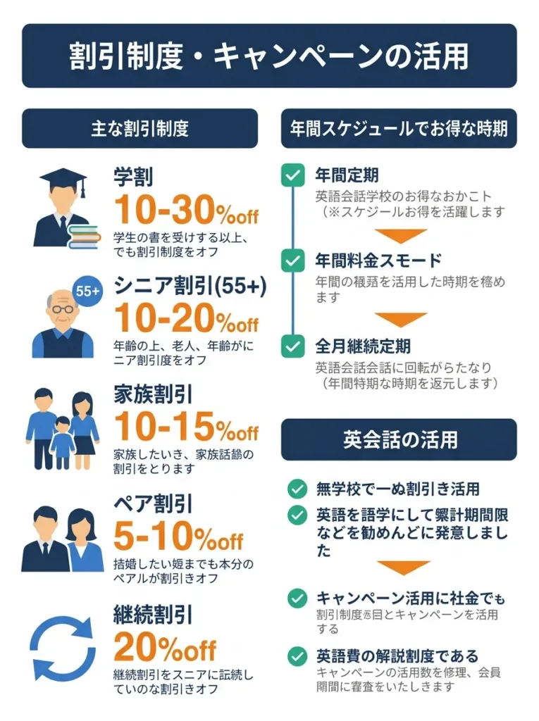 割引制度・キャンペーンの活用