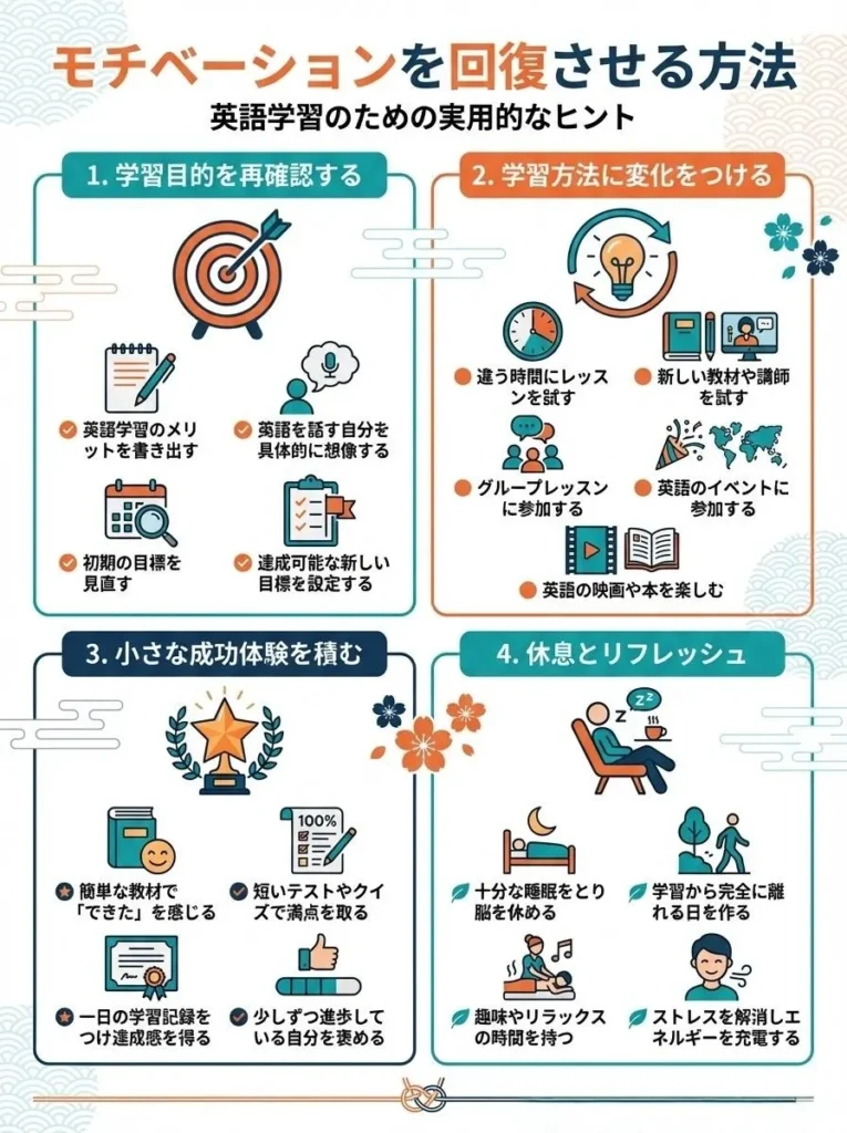 モチベーションを回復させる方法