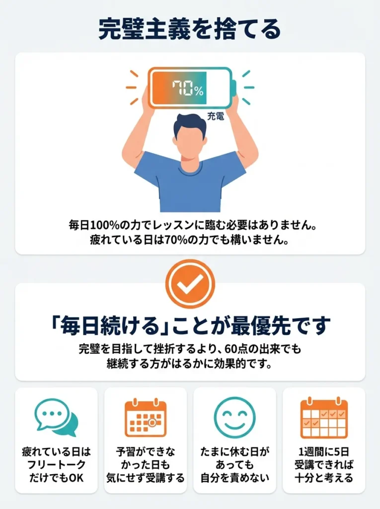 秘訣1 完璧主義を捨てる