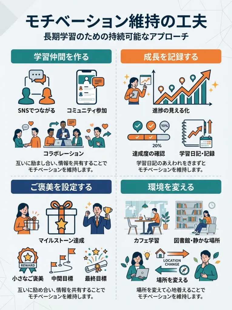 モチベーション維持の工夫