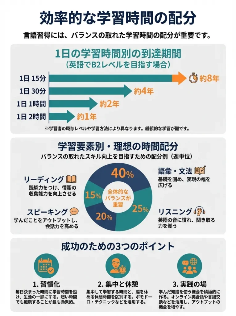 効率的な学習時間の配分