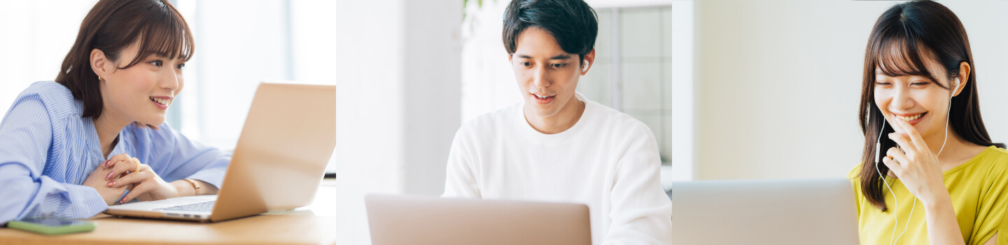 講座を受講する女性